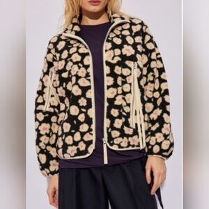 UGG "Marlene" floral fleece jacket w/ stand-up collar